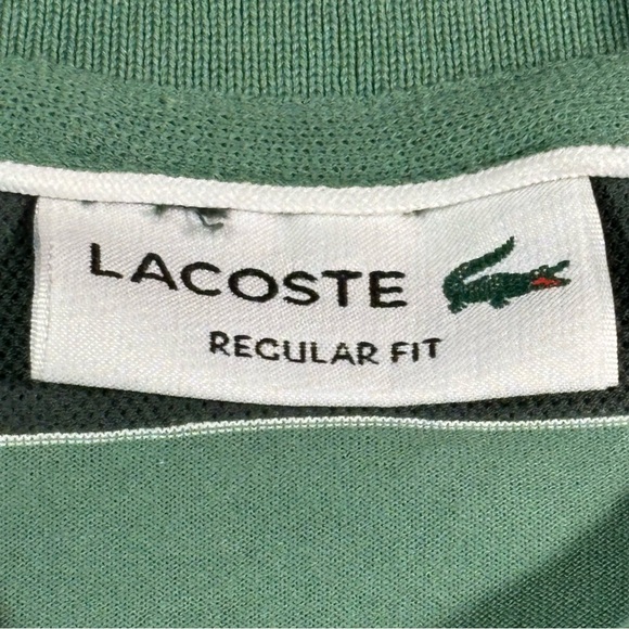LaCoste Mens Dark/Light Green Regular Fit Short Sleeve Polo Size‎ XXL - Picture 7 of 13